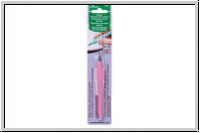 CLOVER H�kelnadel "Amour", 0,60mm (No. 12, pastellpink), Stahl, 1 Stk.